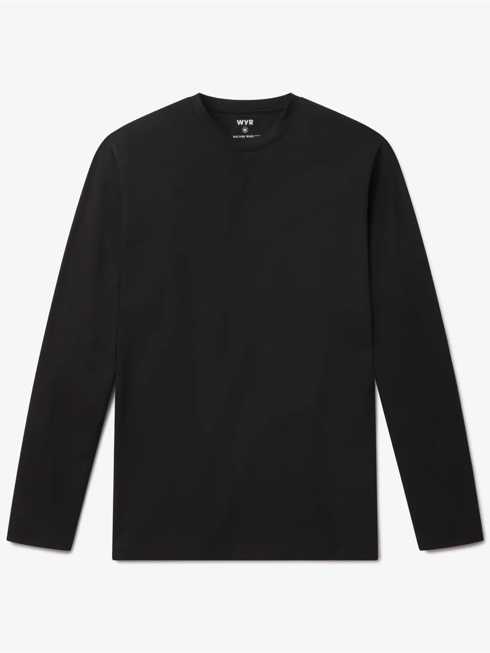 WYR Wear Men’s Black Long-Sleeve Signature Classic T-Shirt - Medium